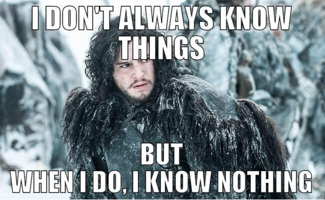 Mopinion: 3 lessons to be learned from Game of Thrones about digital feedback - You know nothing Jon Snow