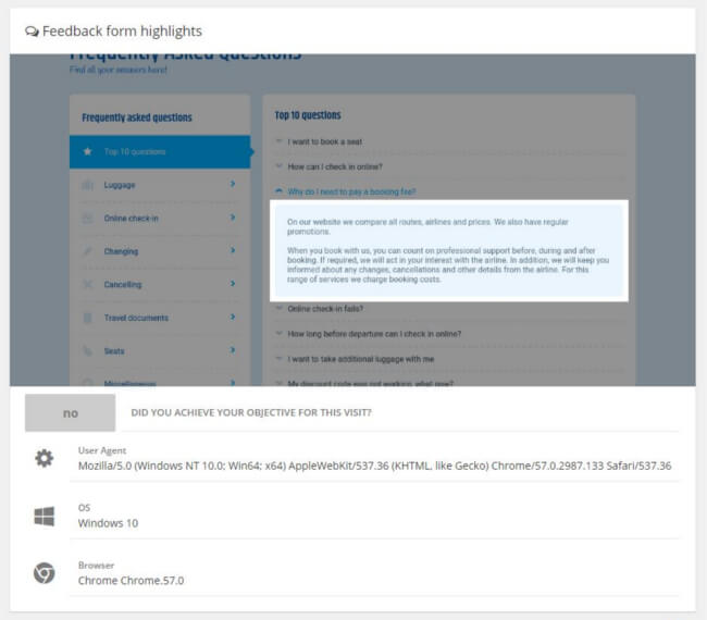 Mopinion: Mopinion adds Visual Feedback to its Feedback Analytics Software - In Platform - full size image