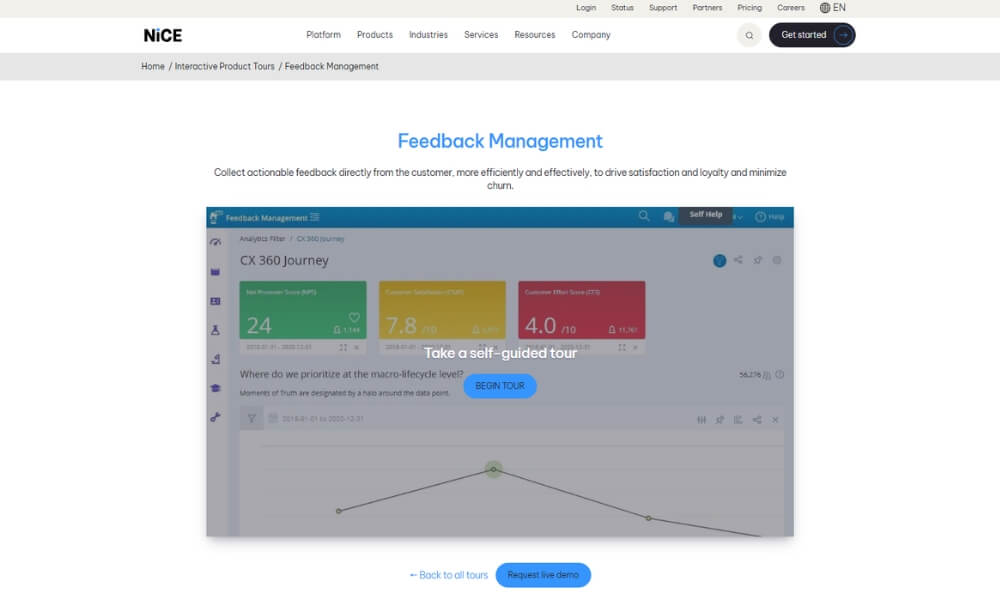 nICE Management website