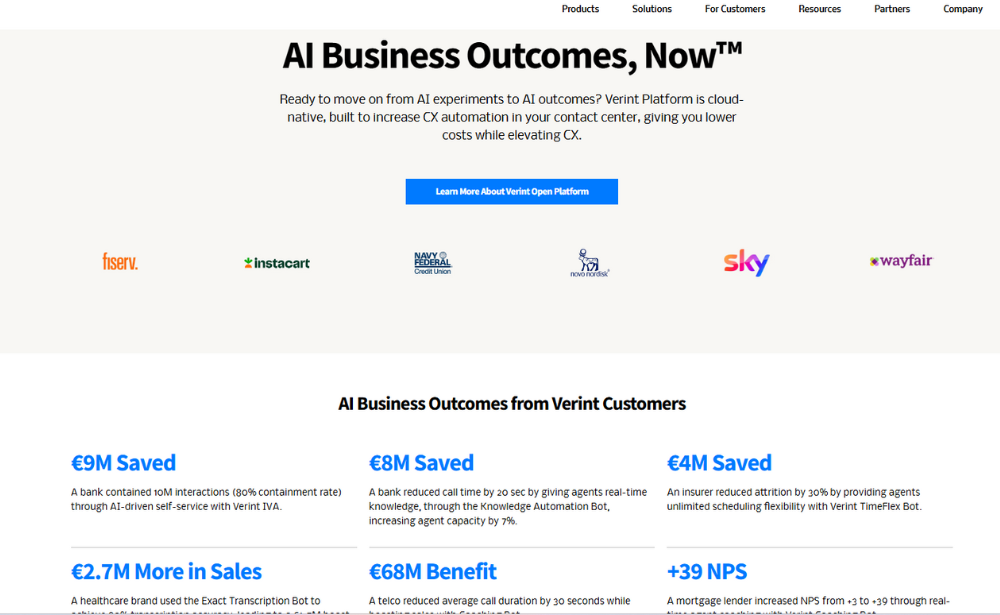 Mopinion: 29 Best Customer Feedback Tools: an overview - Verint Experience Management software