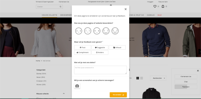 Mopinion helps De Bijenkorf provide the ultimate omnichannel shopping experience - Feedback Form