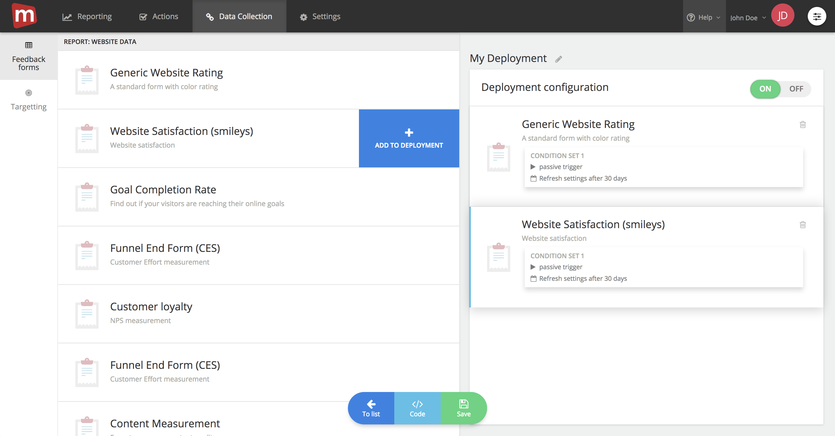 Mopinion: July Product Update: introducing our new webhook - Edit deployment code 