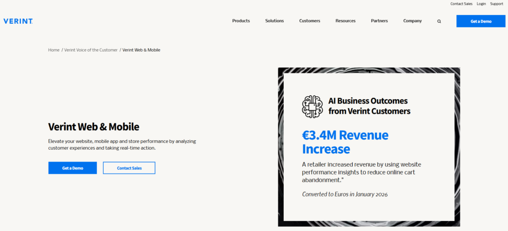 Verint Digital Feedback as an alternative to Feedbackify