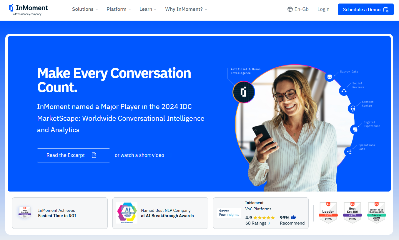 Inmoment - - a top enterprise feedback management software​