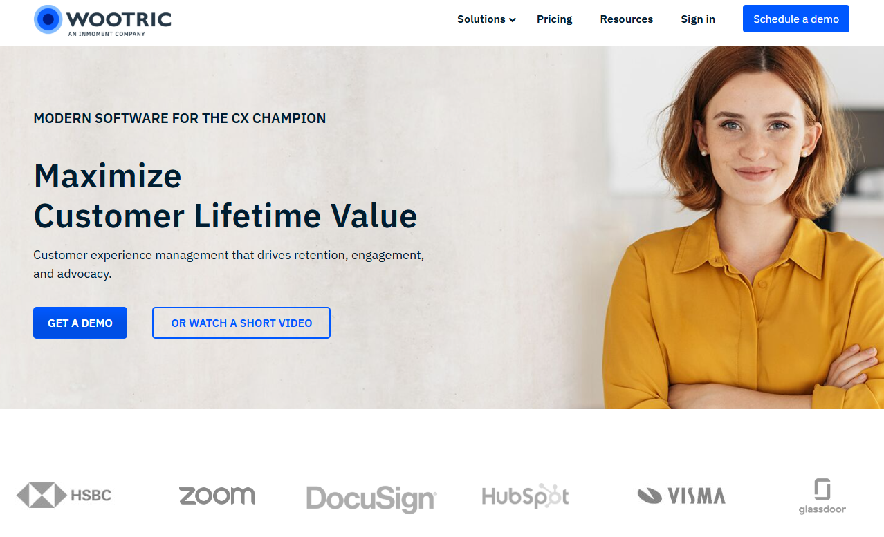Wootric - a top enterprise feedback management software​