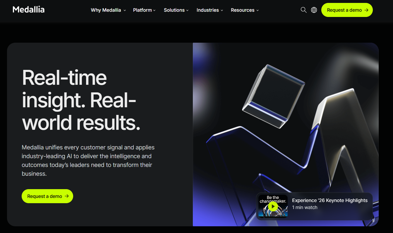 Medallia - a top enterprise feedback management software​