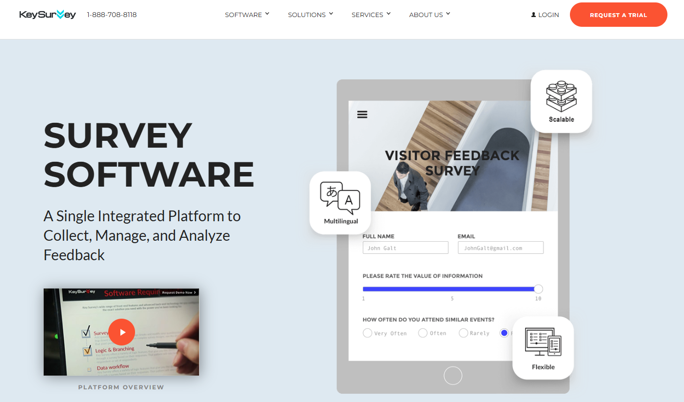 Keysurvey - A top enterprise feedback management software​