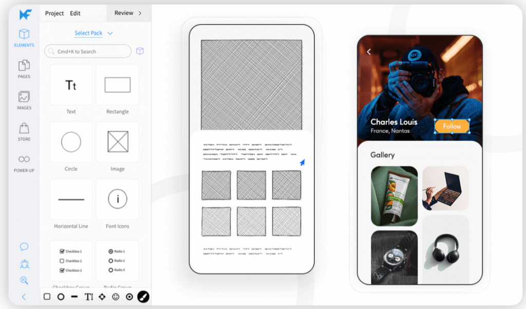 mobile wireframe tools