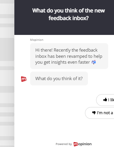 mopinion feedback form