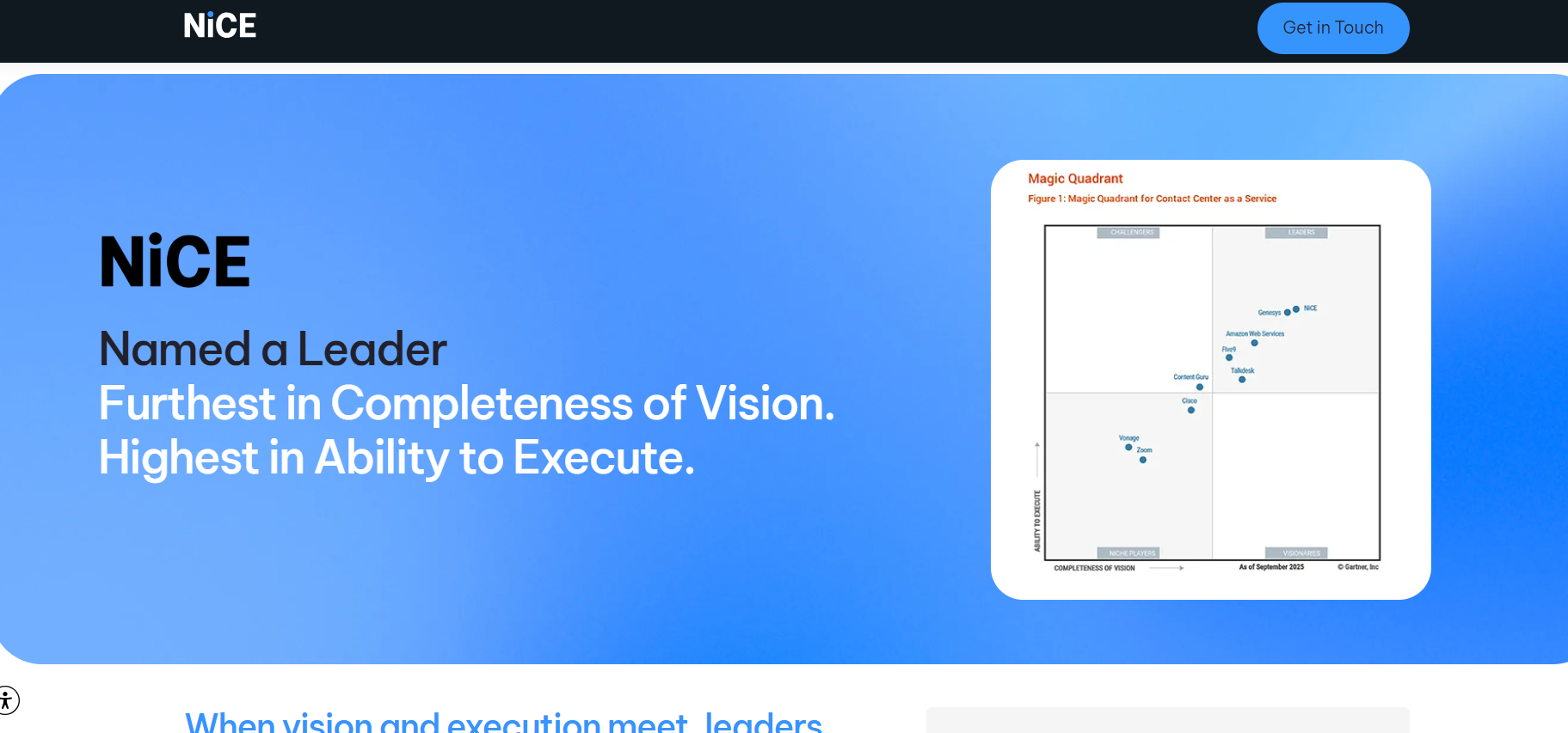 NICE CXone Mpower Feedback Management website