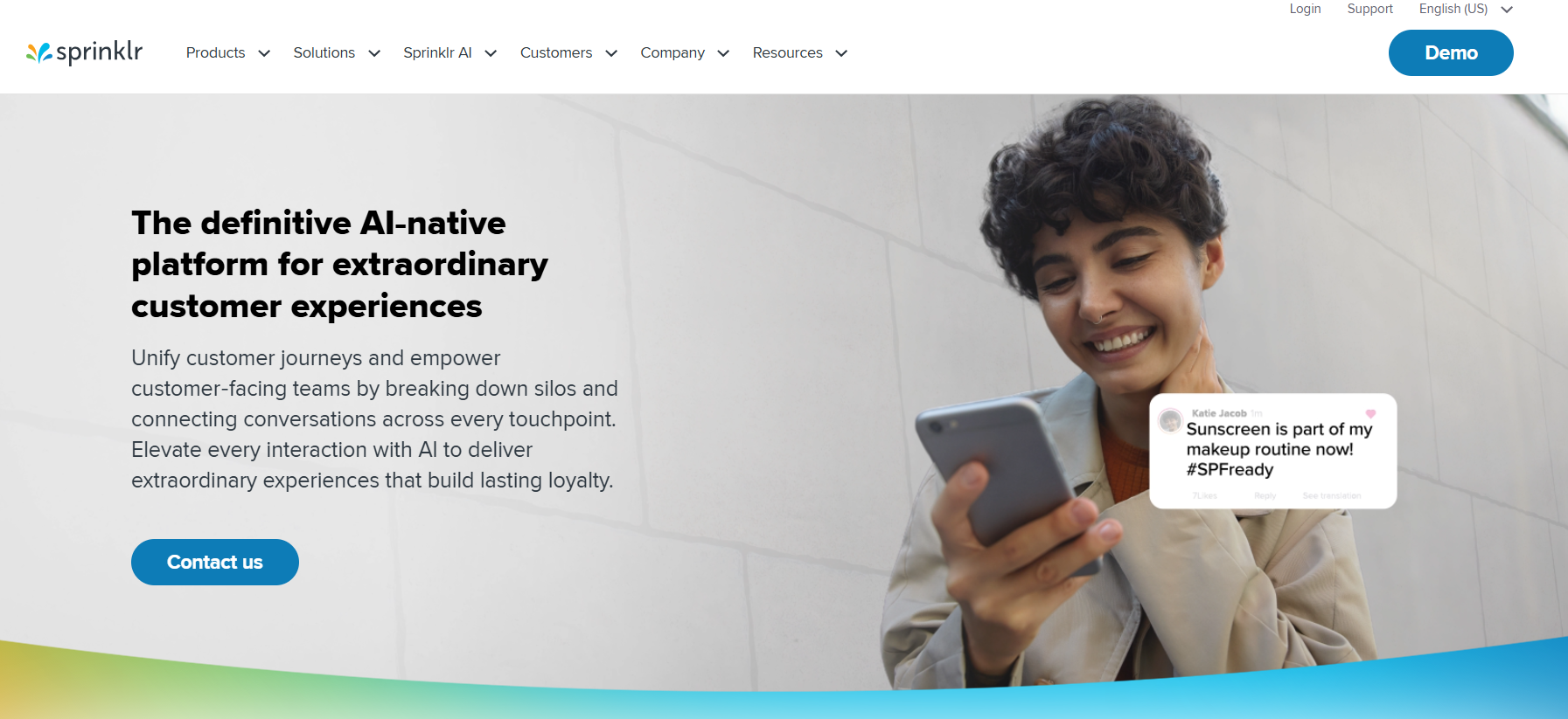Sprinklr website