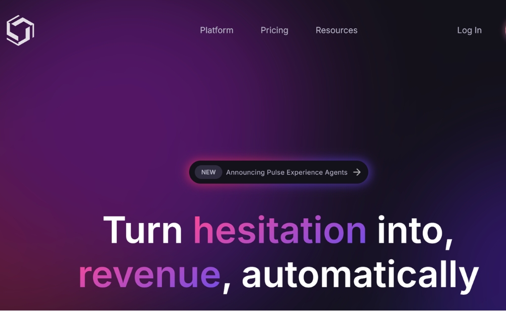 Pulse Insights - website feedback tool example
