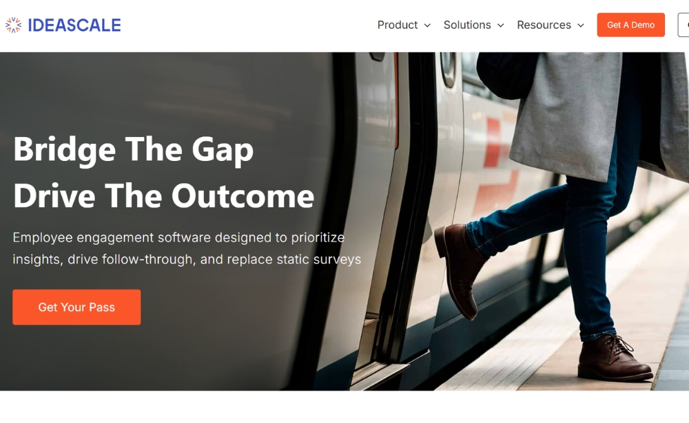 Ideascale - website feedback tools example