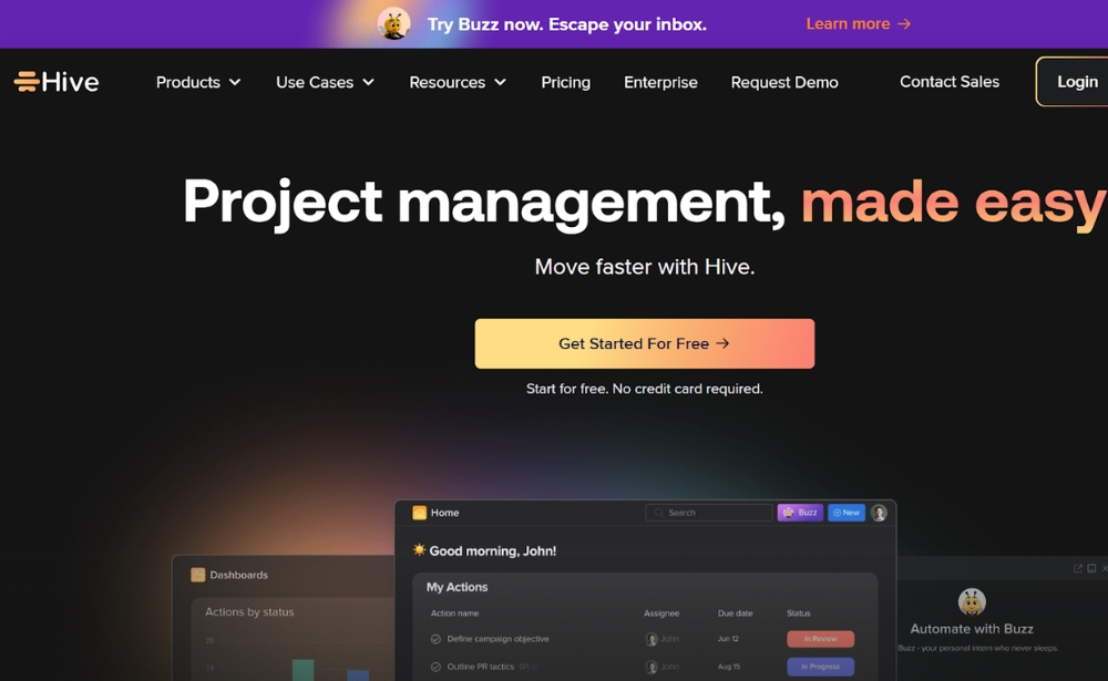 Hive - Top 20 Best Project Management Software in 2026