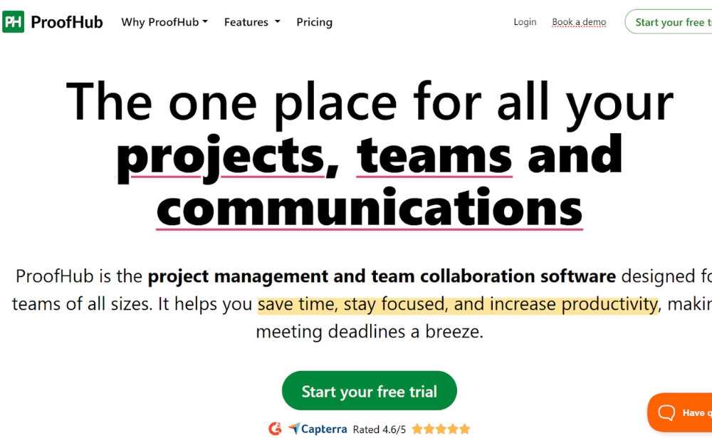 ProofHub - Top 20 Best Project Management Software in 2026