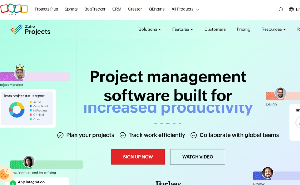 ZohoProjects - Top 20 Best Project Management Software in 2026