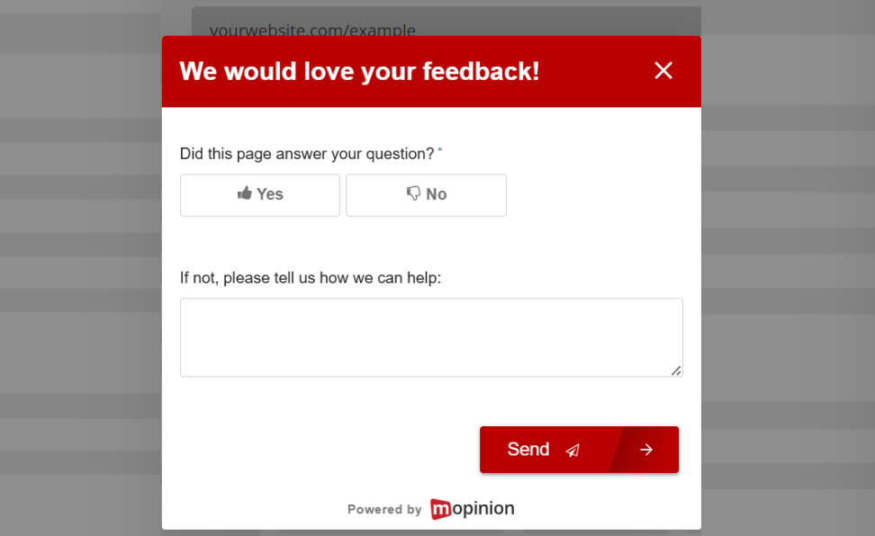 Website Feedback - Did this page answer your question? 