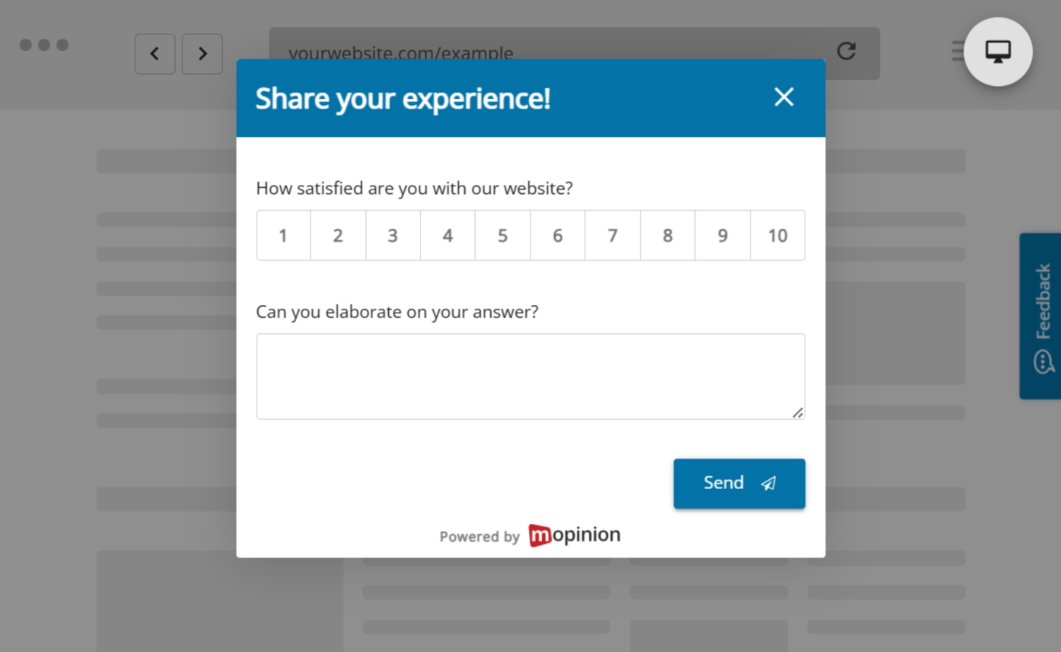 CSAT Survey - Mopinion