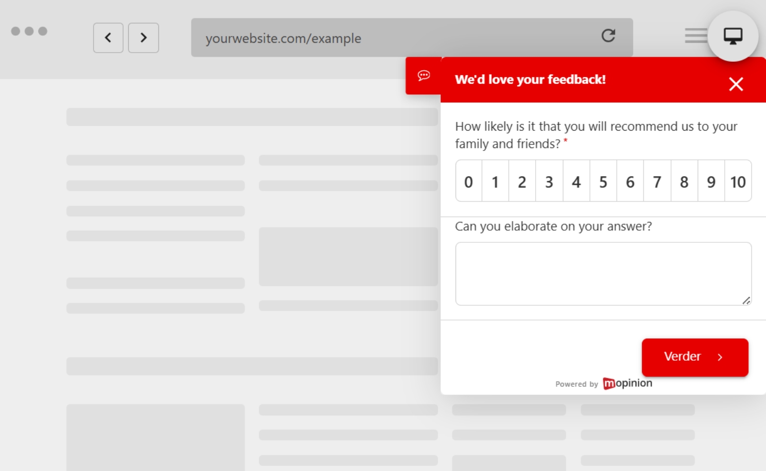 NPS Survey - Mopinion