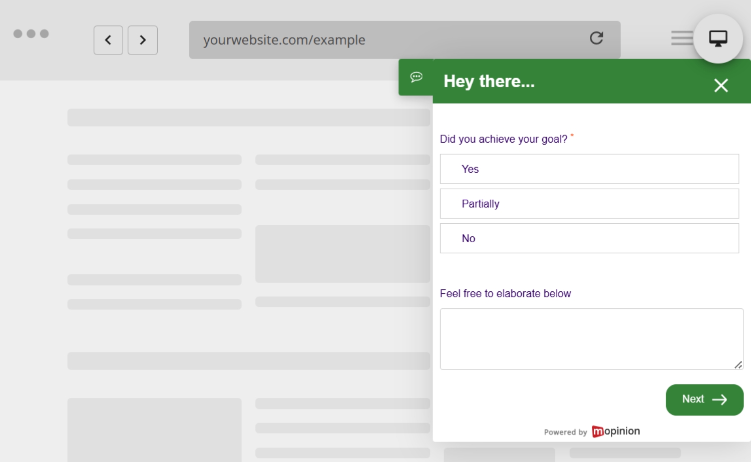 GCR Survey - Mopinion