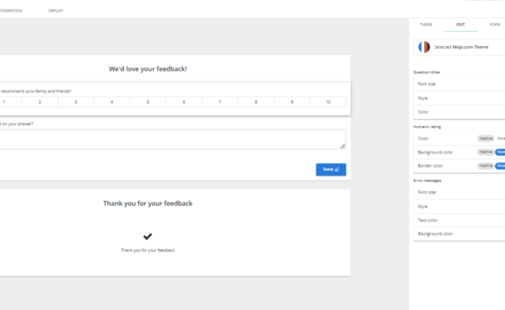 customised - trial account