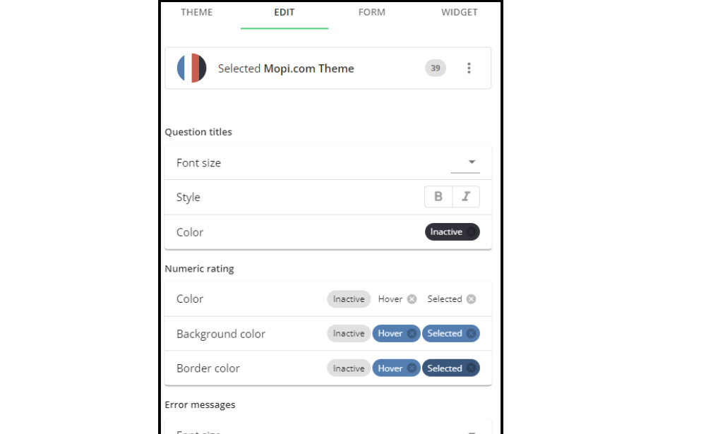 customised account 2 - trial