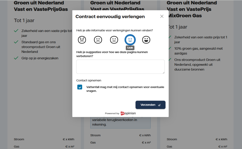 content review form from Vattenfall