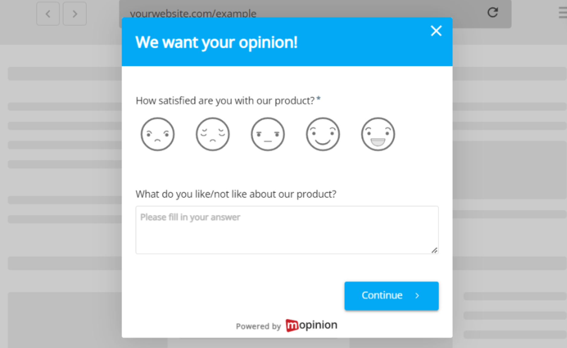 Feedback question example 