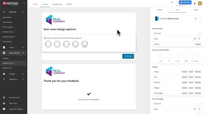 Media Library - Custom smiley selection