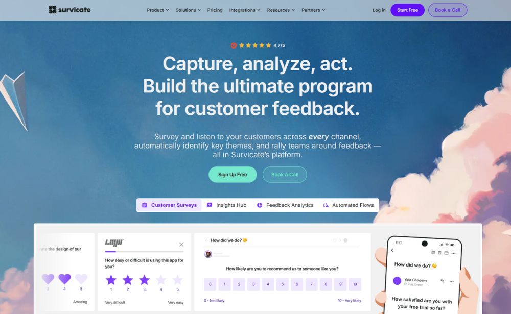 Survicate - mobile app example new 