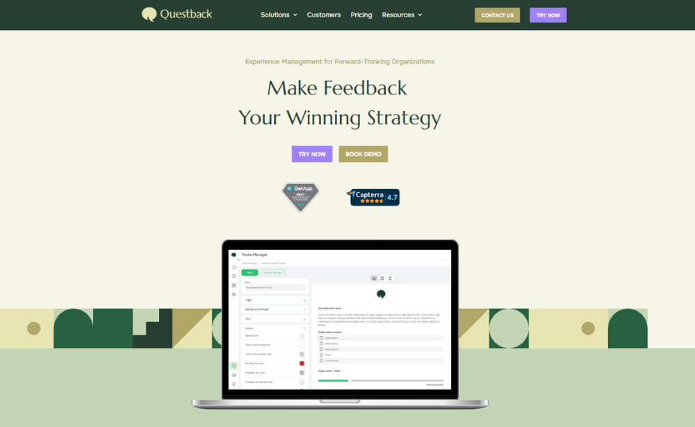 GDPR-compliant Customer feedback tools Questback