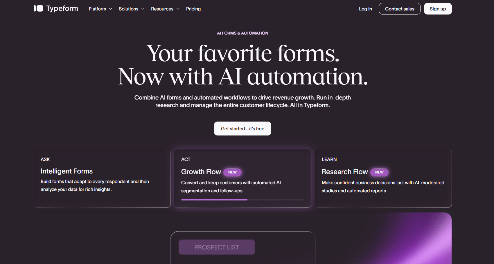 Typeform, Your favorite forms.
Now with AI automation.