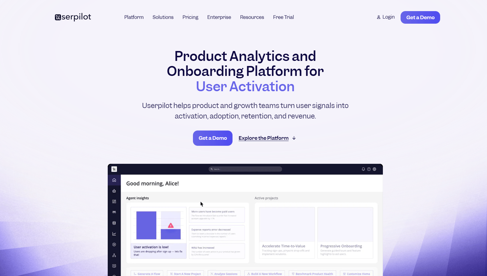 Userpilot, Product Analytics and
Onboarding Platform for
User Monetization