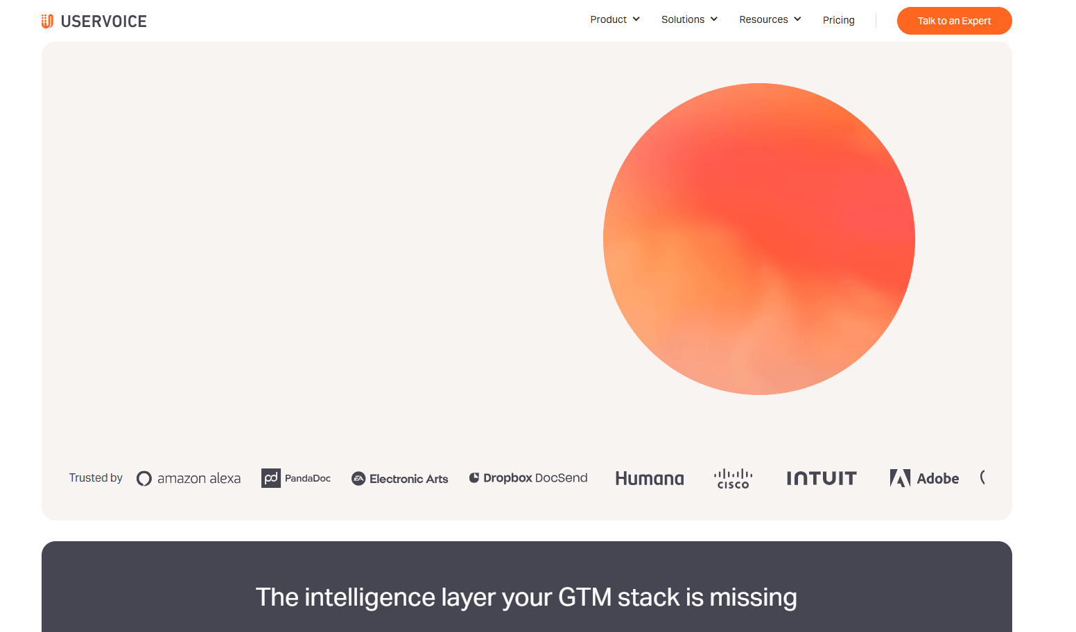 Uservoice, customjer intelligence platform
