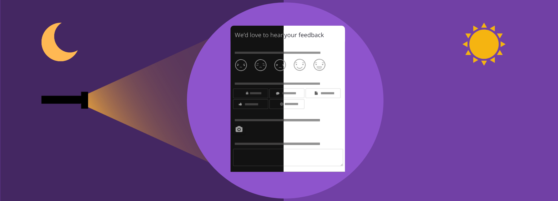 Dark Mode: Create a uniform UX with responsive feedback forms