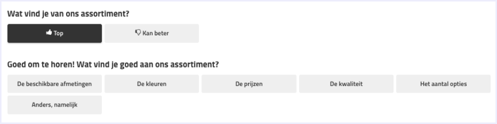 Veneta - assortment form