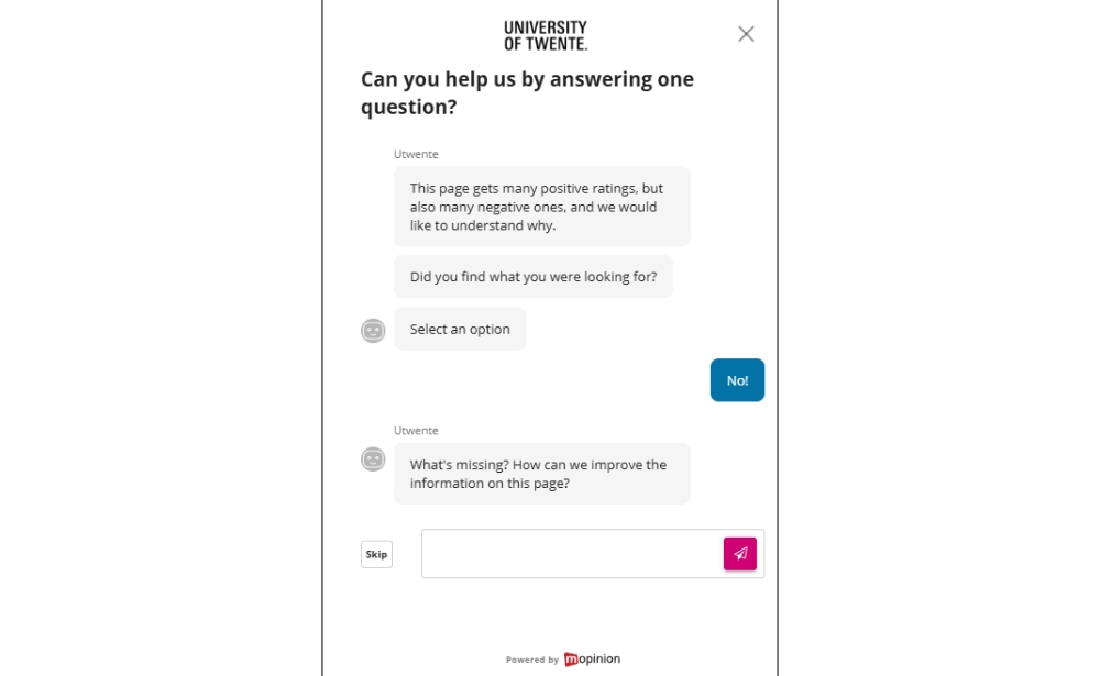 feedback - university of twente