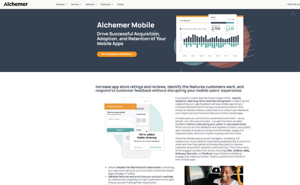 Alchemer mobile website